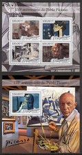 Pintura artística CV alta STB855 Moçambique 2016 MNH 2 folhas Pablo Picasso comprar usado  Enviando para Brazil