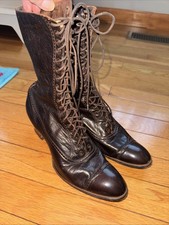 lace brown boots vintage for sale lace brown boots vintage for sale Fraziers Bottom