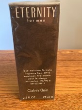 Creme hidratante facial Eternity Calvin Klein masculino 2,5 oz vintage novo na caixa comprar usado  Enviando para Brazil