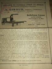 Ancien prospectus botteleuse d'occasion  Chiché