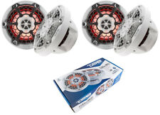 Usado, 4 DS18 Branco 8" 2 Vias Barco Marinho Alto-falantes UTV 1500W 4-Ohm Par LED RGB NXL-8M comprar usado  Enviando para Brazil