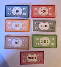 Monopoly spielmark geldscheine gebraucht kaufen  Clausthal-Zellerfeld