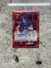 Usado, 🔥2024 Topps Chrome Sapphire Blake Corum ROOKIE 🔥RED 5/5/Sup automático🔥 comprar usado  Enviando para Brazil