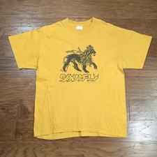 Camiseta Soulfly Lion of Judah Tour 2000 banda amarela tamanho grande Y2K metal comprar usado  Enviando para Brazil
