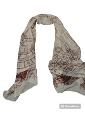 Usado, Cachecol de poliéster bege leve transparente mapa saqueadores Harry Potter  comprar usado  Enviando para Brazil