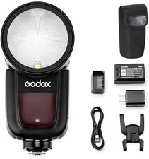 EUA Godox V1 Flash Speedlight V1-N TTL HSS Câmera Cabeça Redonda Speedlite para Nikon comprar usado  Enviando para Brazil