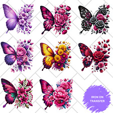 Butterfly floral iron for sale  DUDLEY