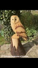 Chainsaw carved owl for sale  TIVERTON