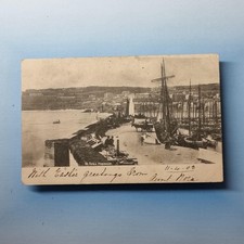 Usado, Cartão postal St Ives Cornwall C1903 carrinho de cavalo navio alto funcionando comprar usado  Enviando para Brazil