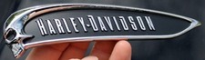 NOVO Harley-Davidson Skull Tank emblema cromado Breakout Softail Dyna Street Bob LH, usado comprar usado  Enviando para Brazil
