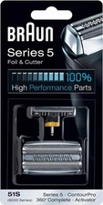 Neu ​​Original Braun 51S Kombi-Set Scherfolie Klingenblock für Series 5 Rasierer comprar usado  Enviando para Brazil