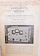 1938 hammarlund 120 for sale  State College