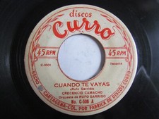 RUFO GARRIDO & CRECENCIO CAMACHO «CUANDO TE VAYAS/LA CUMBIAMBA»  CUMBIA COLOMBIA comprar usado  Enviando para Brazil