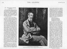 1891 antique print for sale  ASHFORD
