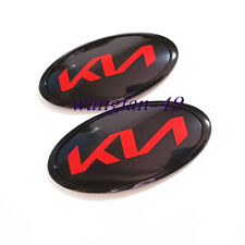 CONJUNTO emblema porta-malas traseiro capô dianteiro carro preto vermelho KN emblema para K5 FORTE OPTIMA RIO comprar usado  Enviando para Brazil