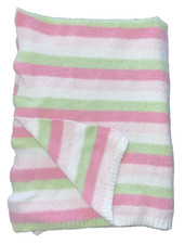 Cobertor de bebê Carters Just One Year rosa verde listra branca segurança chenille comprar usado  Enviando para Brazil