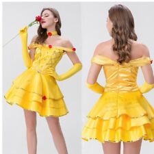 Cosplay A Bela e a Fera Princesa Bela Luvas Douradas Ternos de Halloween comprar usado  Enviando para Brazil