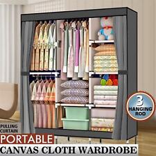 Canvas fabric wardrobe for sale  CANNOCK