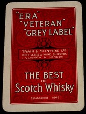 DR56 Trocar Cartas de Jogar 1 VINTAGE ERA LARGA ETIQUETA CINZA UÍSQUE ESCOCÊS ADVT comprar usado DR56 Trocar Cartas de Jogar 1 VINTAGE ERA LARGA ETIQUETA CINZA UÍSQUE ESCOCÊS ADVT comprar usado  Enviando para Brazil