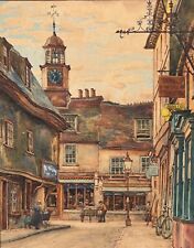 Watercolour old town for sale  NORWICH