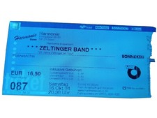 Zeltinger band ticket gebraucht kaufen  Stuttgart