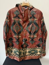 Jaqueta polo masculina vintage Ralph Lauren grande sudoeste asteca com capuz quebra-vento comprar usado  Enviando para Brazil