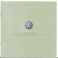 Volkswagen phaeton specificati for sale  UK