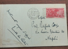 1933 cartolina autografa usato  Roma