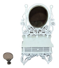Vintage wicker vanity for sale  Whitinsville