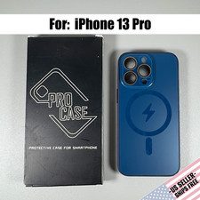Capa projetada para iPhone 13 Pro - Azul marinho imperial | Protetor de lente | Magnético, usado comprar usado  Enviando para Brazil