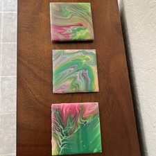 Coaster acrylic painted for sale  Pleasant Hill