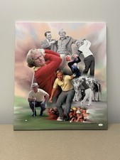 Jack Nicklaus 21x25 lona embrulhada Masters Moments JSA (COA) comprar usado  Enviando para Brazil