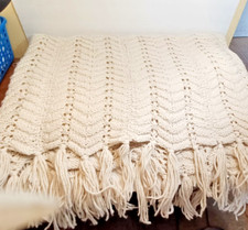 Handmade afghan creamy for sale  Remus