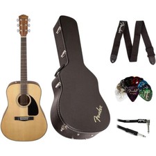 Guitarra acústica Fender CD-60 Dreadnought V3 natural com estojo comprar usado  Enviando para Brazil
