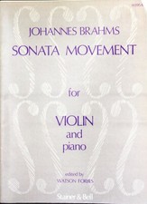 Brahms sonata movement for sale Brahms sonata movement for sale  PEMBROKE