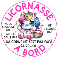 Stickers coller licornasse d'occasion  Bordères-sur-l'Échez