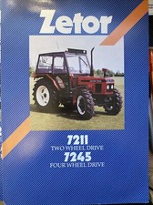 ZETOR 7211/7245 -Broszura i specyfikacje ciągnika -4 strony na sprzedaż  Wysyłka do Poland