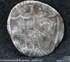 Commonwealth hammered penny for sale  WELLINGBOROUGH
