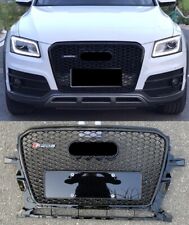 Grelha de favo de mel parachoque dianteiro todo preto para Audi Q5 SQ5 2013-2018 atualização para RSQ5, usado comprar usado  Enviando para Brazil