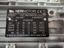 Motor elétrico Neri Motori T80D4 1,3 kw / 1,75 hp *** Garantia gratuita comprar usado Motor elétrico Neri Motori T80D4 1,3 kw / 1,75 hp *** Garantia gratuita comprar usado  Enviando para Brazil
