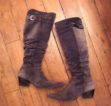 Bottes daim gris d'occasion  Paris XV