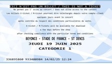 Place beyonce catégorie d'occasion  Pessac