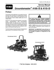 Toro groundsmaster 4100 d'occasion  Expédié en Belgium