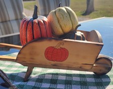 Pumpkin wheelbarrow planter for sale  Grover Hill