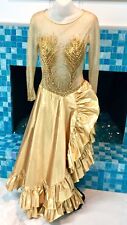 Gold lamay ruffle for sale  San Antonio