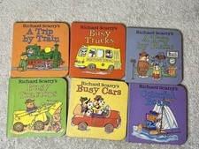 Richard Scarry's Mini Board Books Set Of 6 Chatham River Press Vehicles VTG 1990, usado comprar usado  Enviando para Brazil