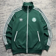 Jaqueta de atletismo vintage Adidas Palmeiras com zíper RARA masculina verde média comprar usado  Enviando para Brazil