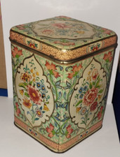 Vintage floral tin for sale  Fairfax