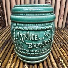 Caneca Tiki Farm Custom Rum Barrel Tiki Casamento Swag Janice and Trader Brandon 2016 comprar usado  Enviando para Brazil
