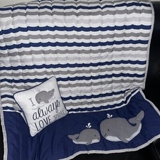 JUEGO DE CAMA CUNA Náutico con Edredón y Almohada segunda mano  Embacar hacia Mexico